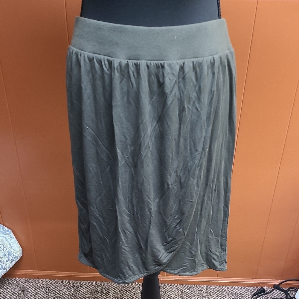 Massimo Olive A-Line Skirt